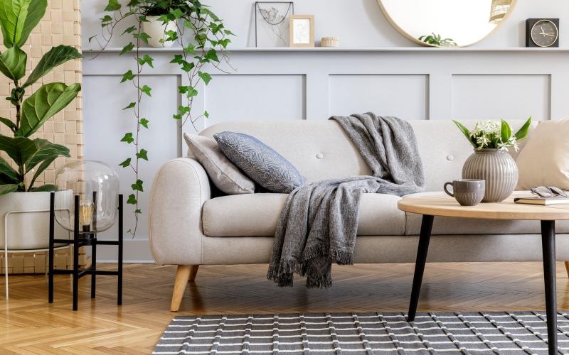 a couch in a room